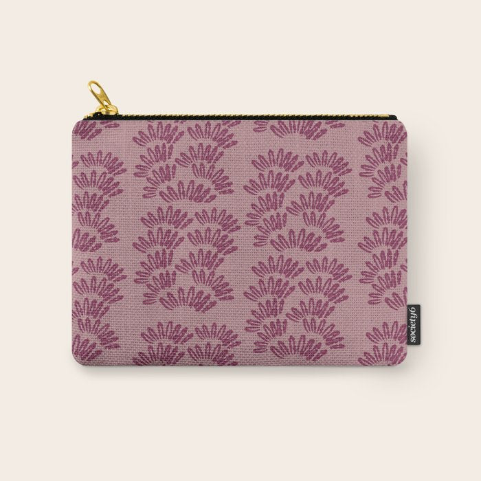 Modern Botanical on Berry  Carry All Pouch Gallery Image 1
