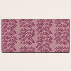 Modern Botanical on Berry  Desk Mat Gallery Image 3
