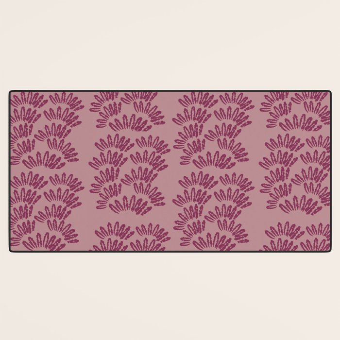 Modern Botanical on Berry  Desk Mat Gallery Image 3