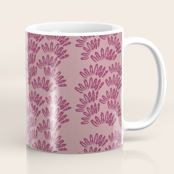 Modern Botanical on Berry  Coffee Mug Gallery Image 1