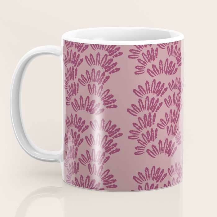 Modern Botanical on Berry  Coffee Mug Gallery Image 3