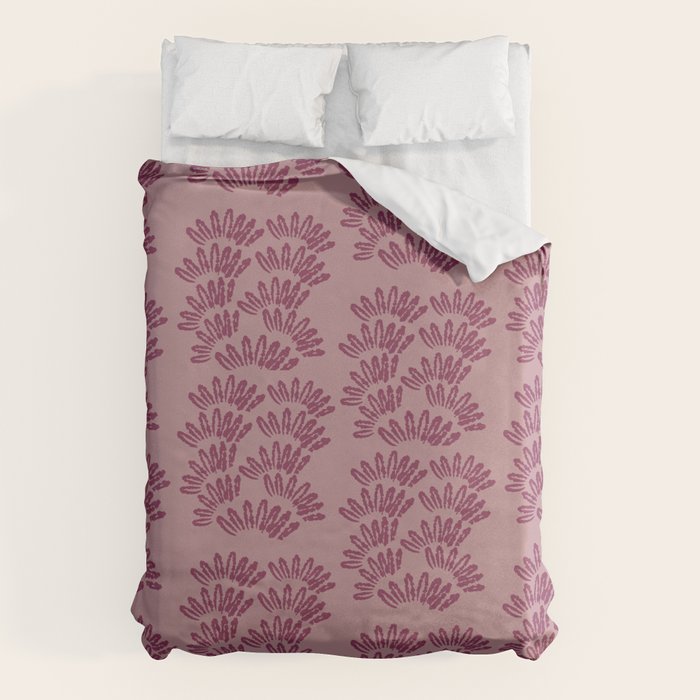 Modern Botanical on Berry  Duvet Cover Gallery Image 6