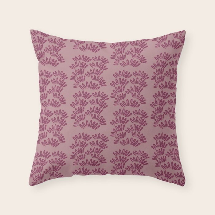 Modern Botanical on Berry  Throw Pillow Gallery Image 6
