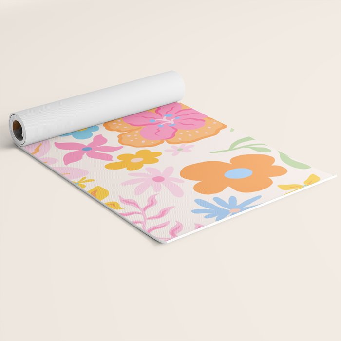 Candy Flowers Yoga Mat Gallery Image 2