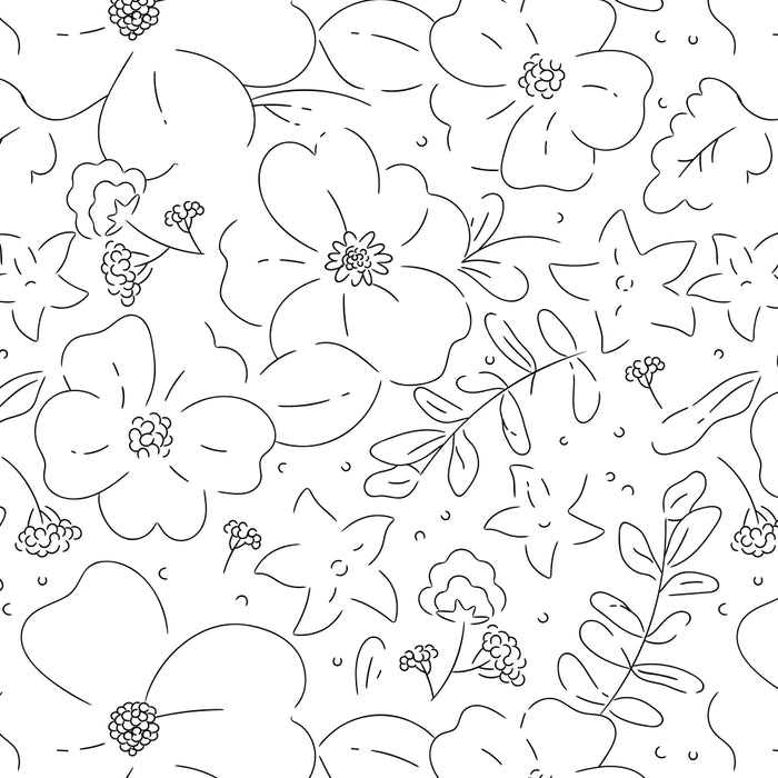 Black and white flower art pattern Coffee Mug Gallery Image 2
