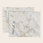Marble Natural Stone Grey Veining Quartz Placemat Gallery Image 1