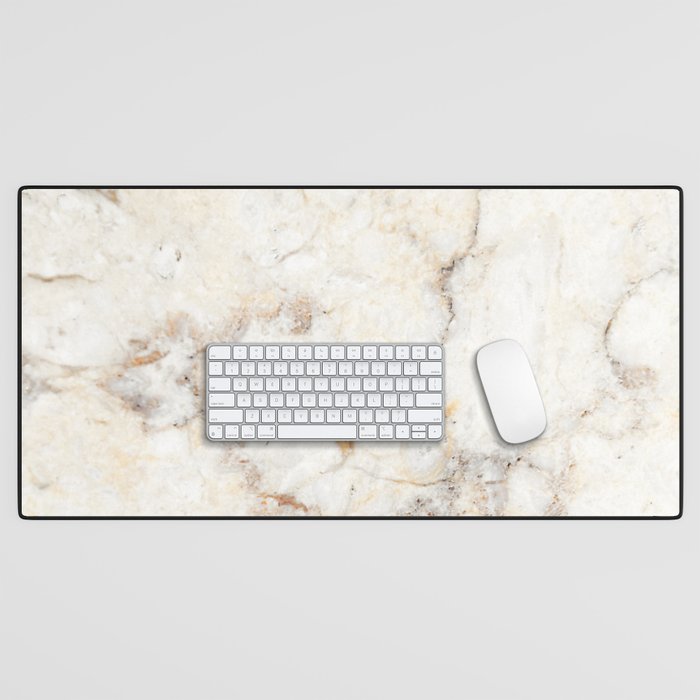 Marble Natural Stone Grey Veining Quartz Desk Mat Gallery Image 1