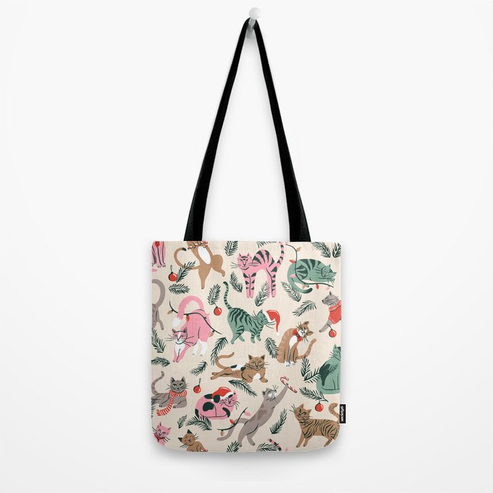 Silly Christmas Cats Tote Bag Gallery Image 2