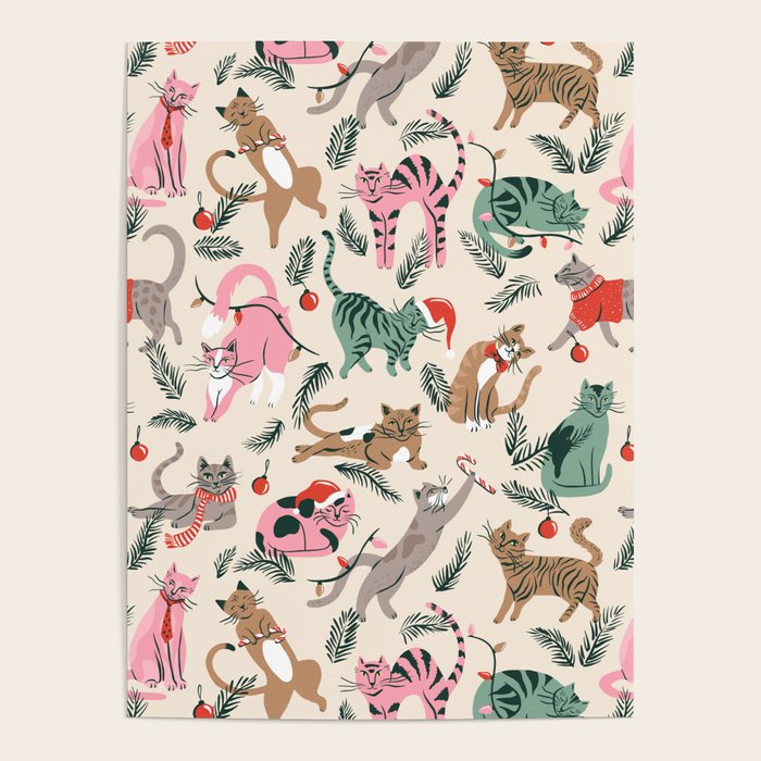 Silly Christmas Cats Poster Gallery Image 4