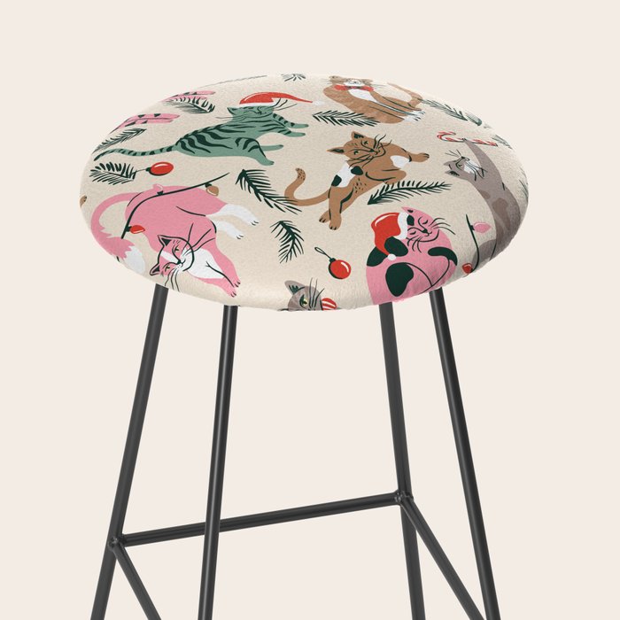 Silly Christmas Cats Stool Gallery Image 2