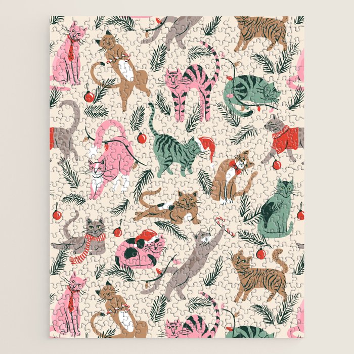 Silly Christmas Cats Jigsaw Puzzle Gallery Image 1