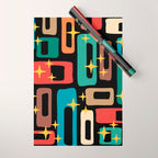 Retro Mid Century Modern Abstract Pattern 223 Wrapping Paper Gallery Image 1