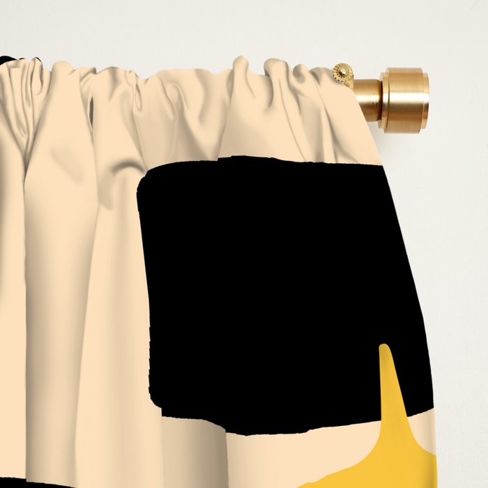 Retro Mid Century Modern Abstract Pattern 223 Window Curtain Gallery Image 2