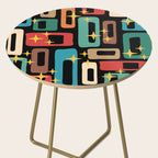 Retro Mid Century Modern Abstract Pattern 223 Side Table Gallery Image 2