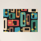 Retro Mid Century Modern Abstract Pattern 223 Welcome Mat Gallery Image 1