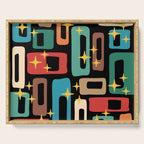 Retro Mid Century Modern Abstract Pattern 223 Serving Tray Gallery Image 1