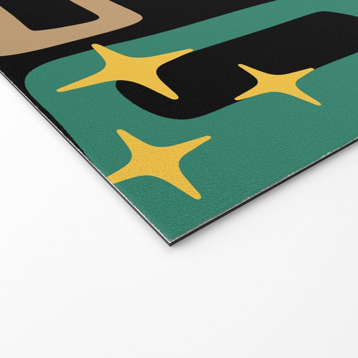 Retro Mid Century Modern Abstract Pattern 223 Welcome Mat Gallery Image 2
