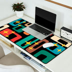 Retro Mid Century Modern Abstract Pattern 223 Desk Mat Gallery Image 2