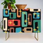 Retro Mid Century Modern Abstract Pattern 223 Credenza Gallery Image 1
