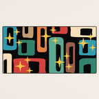 Retro Mid Century Modern Abstract Pattern 223 Desk Mat Gallery Image 3