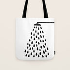 Shower drops with feucet on the right side Tote Bag Gallery Image 1