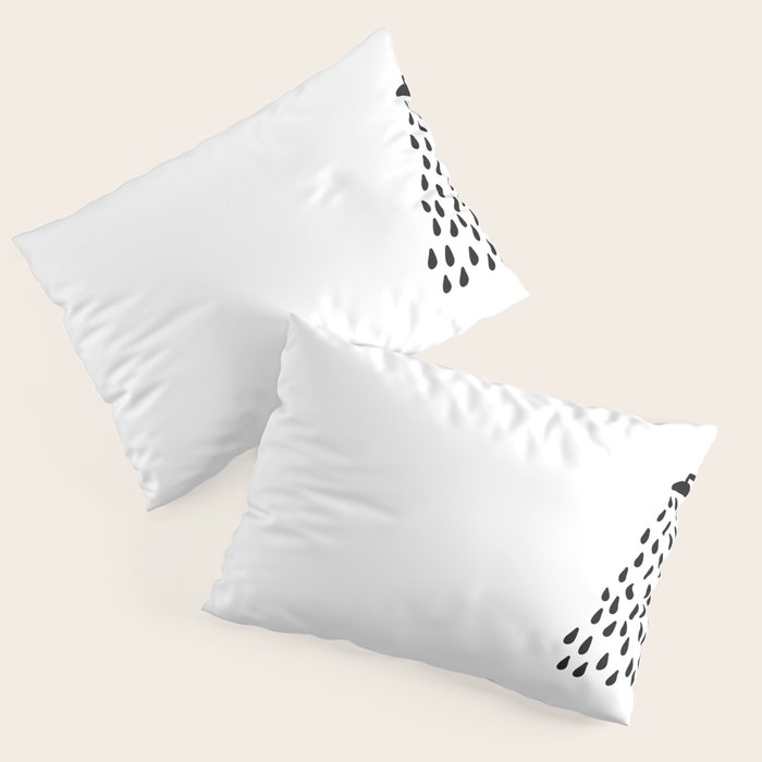 Shower drops with feucet on the right side Pillow Sham Gallery Image 3