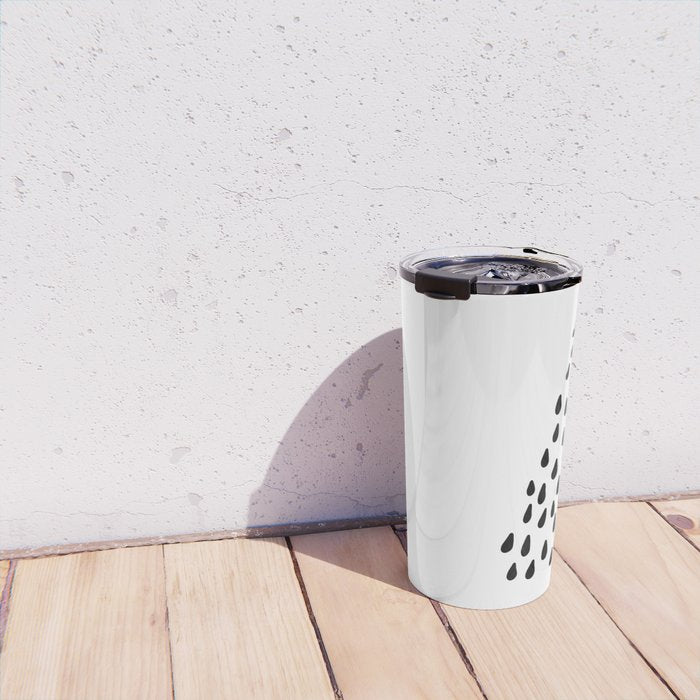 Shower drops with feucet on the right side Travel Mug Gallery Image 4