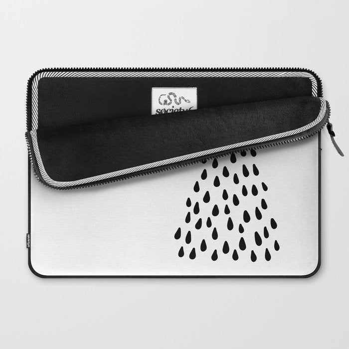 Shower drops with feucet on the right side Laptop Sleeve Gallery Image 2
