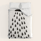 Shower drops with feucet on the right side Duvet Cover Gallery Image 6