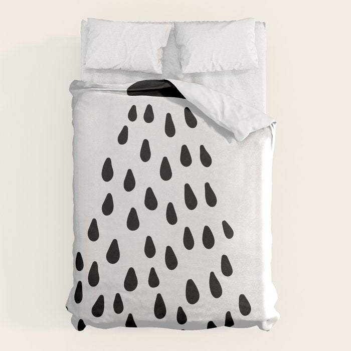 Shower drops with feucet on the right side Duvet Cover Gallery Image 6