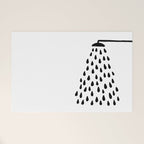 Shower drops with feucet on the right side Welcome Mat Gallery Image 1
