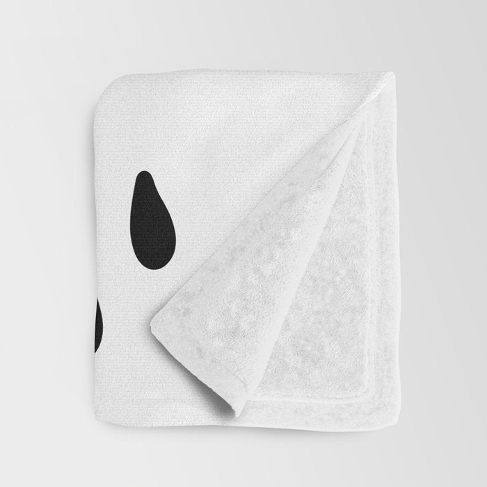 Shower drops with feucet on the right side Throw Blanket Gallery Image 3