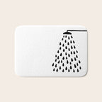 Shower drops with feucet on the right side Bath Mat Gallery Image 1