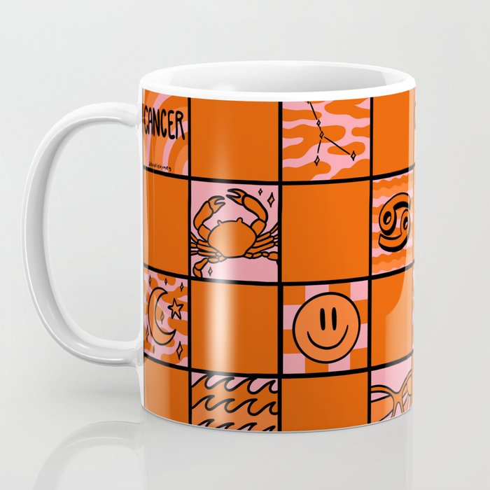 Cancer Checkered Print Coffee Mug Gallery Image 3