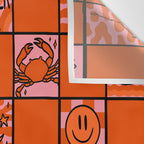 Cancer Checkered Print Wall Tapestry Gallery Image 3