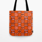 Cancer Checkered Print Tote Bag Gallery Image 1