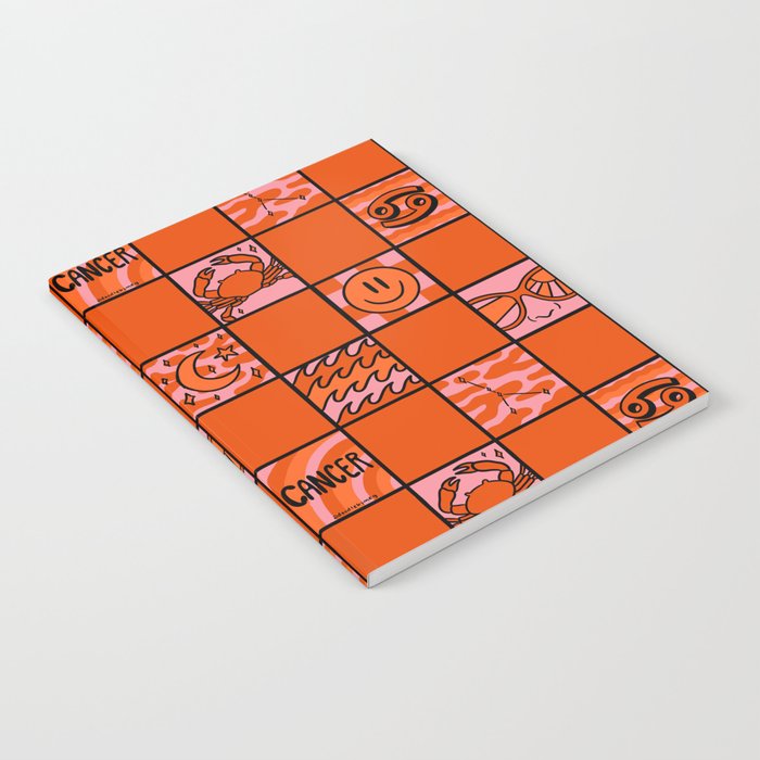 Cancer Checkered Print Notebook Gallery Image 2