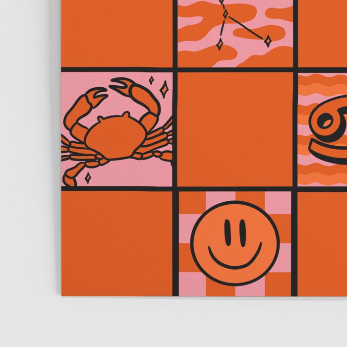 Cancer Checkered Print Poster Gallery Image 3