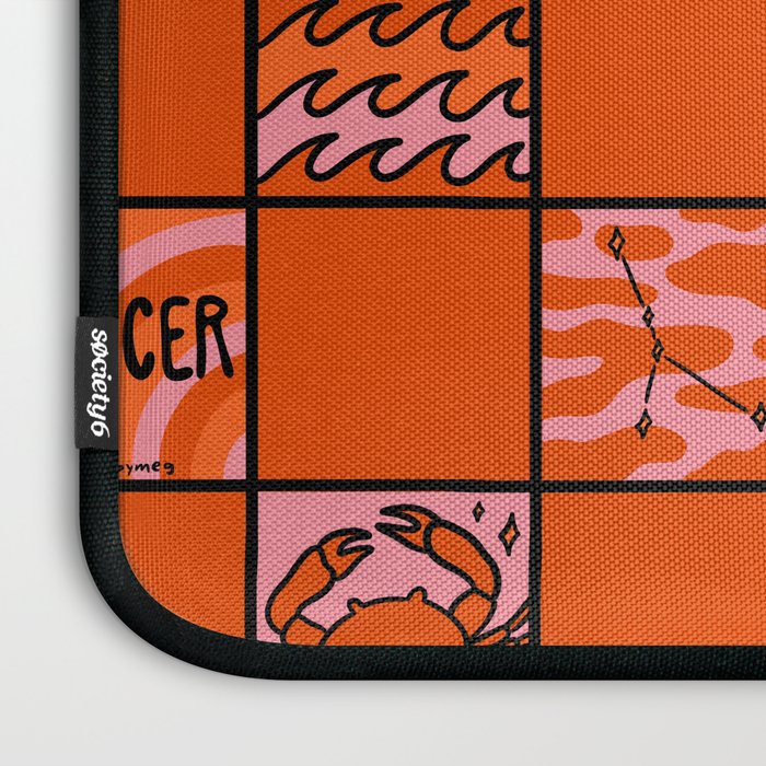 Cancer Checkered Print Laptop Sleeve Gallery Image 3