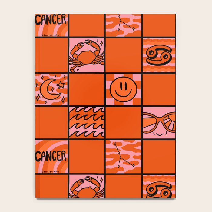 Cancer Checkered Print Notebook Gallery Image 4