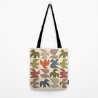 Midcentury Bird Grid Tote Bag Gallery Image 2