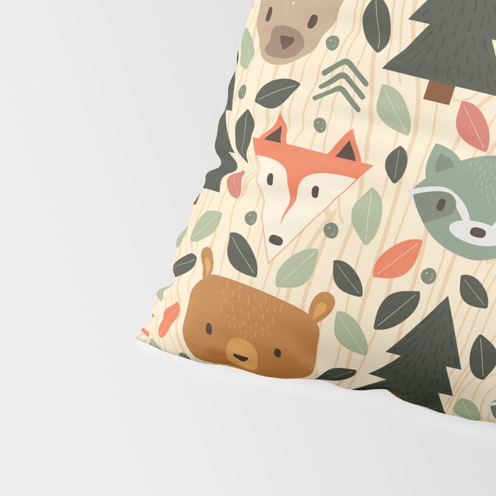 Woodland Creatures Pillow Sham Gallery Image 4