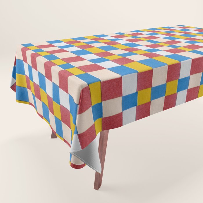 Paper Weaving Pattern #2 Tablecloth Gallery Image 1