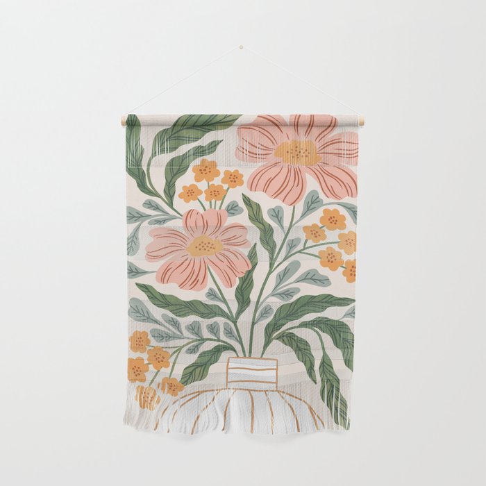 Mila I - boho nature inspired illustration Wall Hanging Gallery Image 1