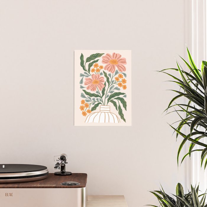 Mila I - boho nature inspired illustration Poster Gallery Image 2