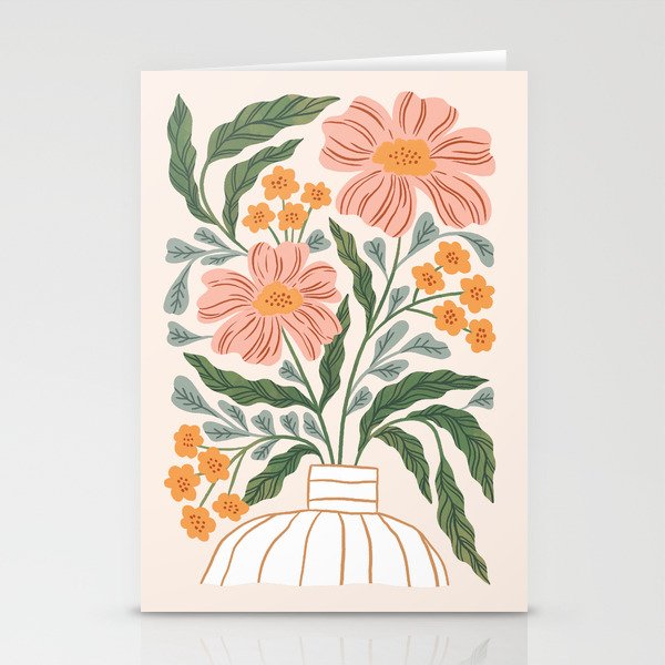 Mila I - boho nature inspired illustration Stationery Card Gallery Image 1