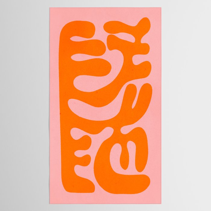 Tangerine & Sundown: Matisse Paper Cutouts 12 Tablecloth Gallery Image 2