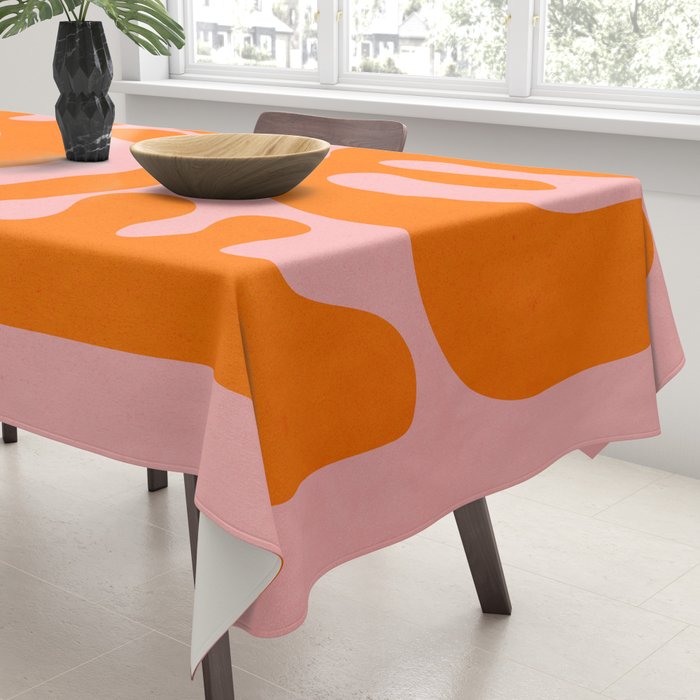 Tangerine & Sundown: Matisse Paper Cutouts 12 Tablecloth Gallery Image 3