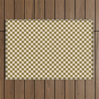 Check VI - Green â Checkerboard Print Outdoor Rug Gallery Image 1