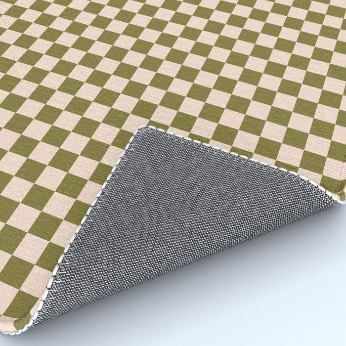 Check VI - Green â Checkerboard Print Rug Gallery Image 4